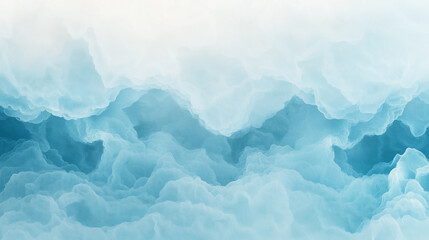 Fototapeta premium The image is a blue and white gradient of a wave