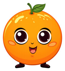 Obraz premium PNG Orange fruit pumpkin cartoon.