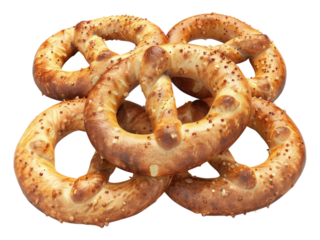 Pretzel cookies. Isolated PNG