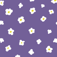 花のレトロな柄の背景素材のイラスト25