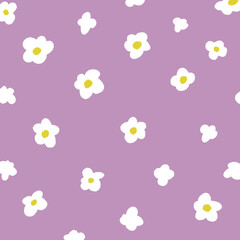 花のレトロな柄の背景素材のイラスト6