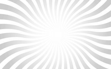 Sunburst Pattern. Silver gray sunburst background. Radial sunbeam background. Exploding star burst swirl radius cartoon pattern abstract background.