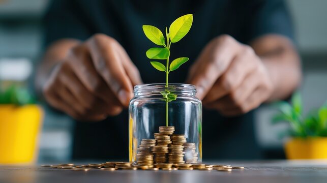 A man using a microfinance loan to start a small business representing financial empowerment