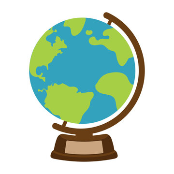 recommend clip art: Globe with stand for classroom and school