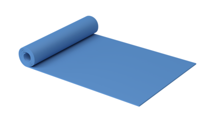 Yoga mat. 3d illustration.