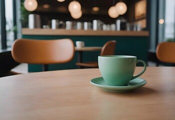 Latte Art in a Cozy Café Atmosphere