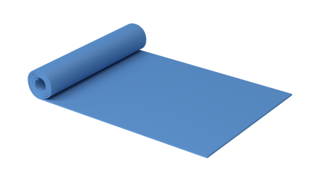 Yoga mat. 3d illustration.