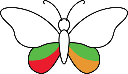 Simple Butterfly Line Art Vector Graphic for Minimalist Art Enthusiasts
