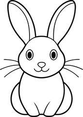 Adorable Bunny with Floppy Ears Vector Art for Your Projects
