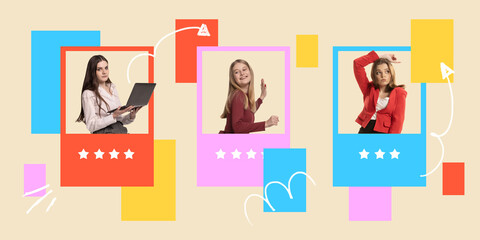 Concept of Job candidate selection, employee recruitment process, career growth .