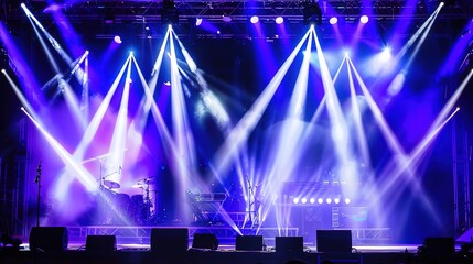 A spacious room filled with numerous light sources and a wooden floor, ideal for events or displays