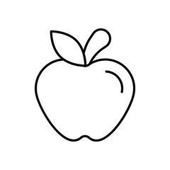 Apple vector icon stock illustration
