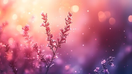 A dreamy watercolor background in soft lavender and peach hues, with a delicate bokeh effect creating a romantic, calming atmosphere.