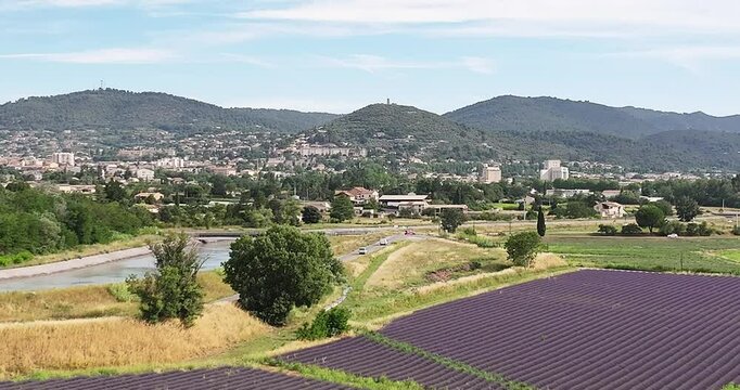 Lavande provence drone
