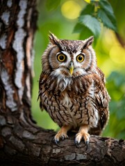 Fototapeta premium owl illustration black and white, owl drawing, coyote illustration, owl tattoo, nail illustration