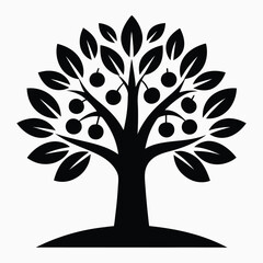 Fototapeta premium Plants tree icon vector art illustration