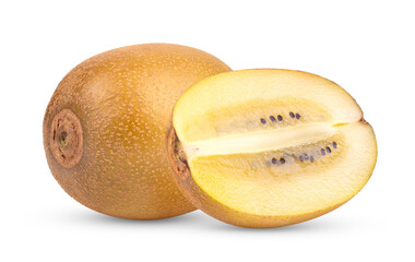 yellow kiwi isolated on transparent png