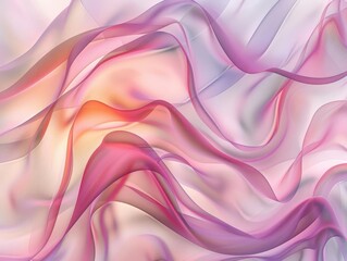 Obraz premium abstract organic lines forming fluid patterns soft color palette smooth curves creating a sense of movement and harmony