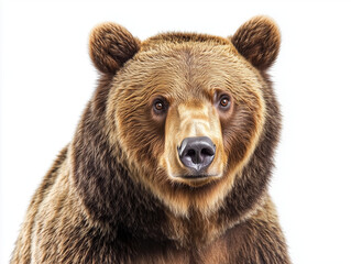 Fototapeta premium Brown bear isolated on the white background