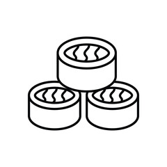 Sushi vector icon stock illustration