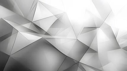 Obraz premium A clean geometric abstraction with white and grey patterns, blurred to give depth and a contemporary, soft look.