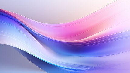 Fototapeta premium A smooth, flowing abstract design featuring gradients of pink, purple, and blue, ideal for backgrounds or digital art.