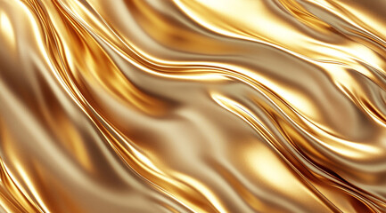 A golden abstract background with flowing organic shapes, creating an elegant and luxurious feel. 