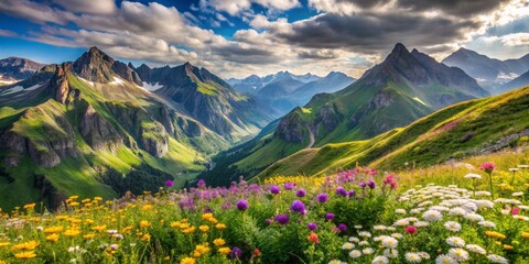 Fototapeta premium meadow with wildflowers