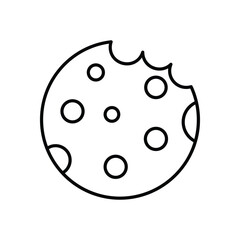 Cookie vector icon stock illustration