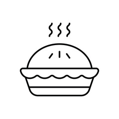 Pie vector icon stock illustration