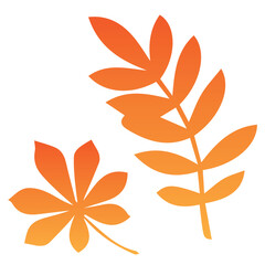 set of hand-drawn autumn leaves, detailed illustration, pastel colors, flora, hand-drawn autumn pattern, clipart, white background, watercolor.
