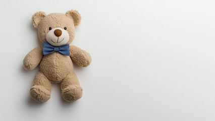 Teddy Bear With White Background - teddy bear, stuffed animal, toy, bear, plush toy, soft toy, bowtie, cute bear, adorable, children’s toy, brown bear, isolated bear