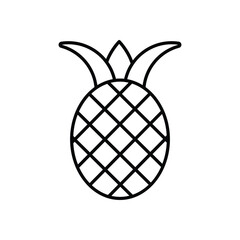 Pineapple vector icon stock illustration