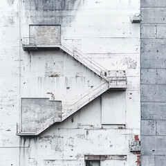 stairs concrete architecture modern construction minimalism industrial design urban gray steps wall texture white pattern symmetry abstract lines exterior weathered 