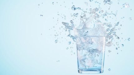 water spilling from a tipped glass