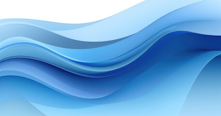 A smooth, flowing abstract design featuring various shades of blue, evoking a sense of calm and fluidity.