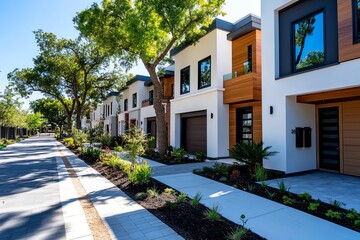 Real estate developer breaking ground on a new housing community with eco-friendly designs and a focus on sustainability