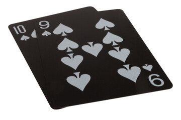 card black game deck point nine spade Ten nine