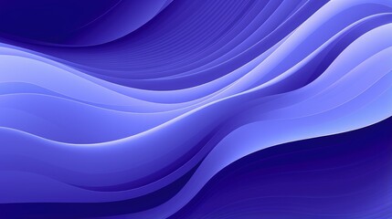 Obraz premium A smooth, flowing abstract design in shades of blue and purple, creating a calming and modern visual effect.