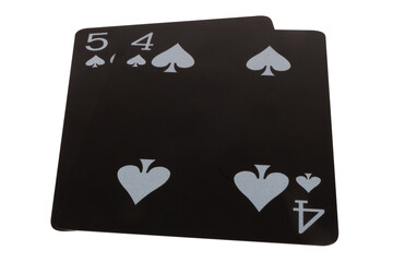 card black game deck point nine spade five four