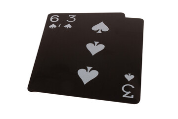 card black game deck point nine spade six three
