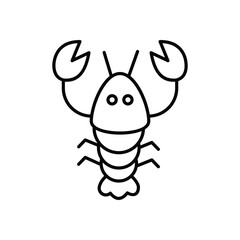 Lobster vector icon stock illustration