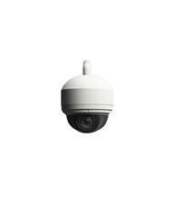 Obraz premium High-resolution surveillance camera mounted on a ceiling, ideal for security monitoring in various settings.