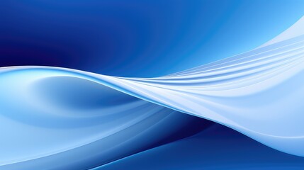 Fototapeta premium A smooth, flowing abstract design in shades of blue, evoking a sense of tranquility and movement.