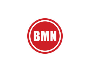 BMN logo design vector template. BMN