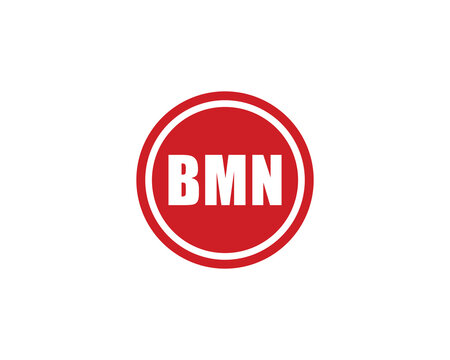 BMN logo design vector template. BMN