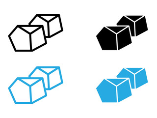 Charcoal icon black and white vector outline sign