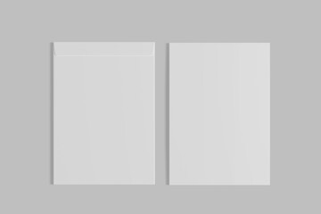 Blank  Open Envelope C4 Mock Up and Blank Folder presentation template.