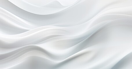 Fototapeta premium A smooth, flowing abstract design in shades of white, creating a serene and modern aesthetic.