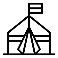 camping tent icon